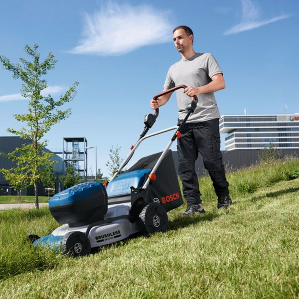 Газонокосарка акумуляторна BOSCH GRA18V2-46 (18В+18В/каркас) 06008C8000 фото