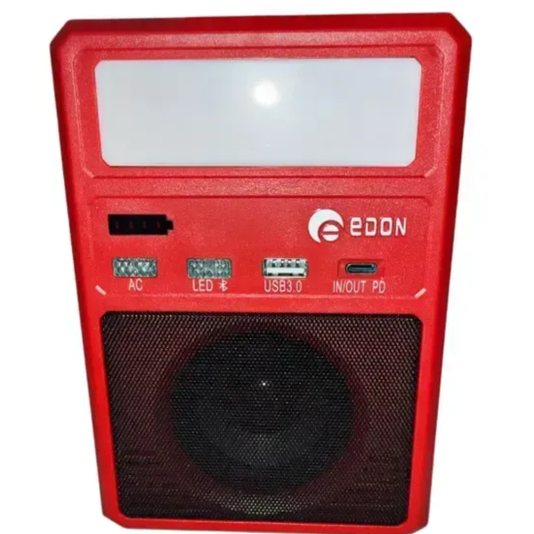 Інвертор напруги акумуляторний EDON ED-NB300B (21В/каркас/300Вт/на 1 акумулятор/ліхтар) ED-NB300B фото