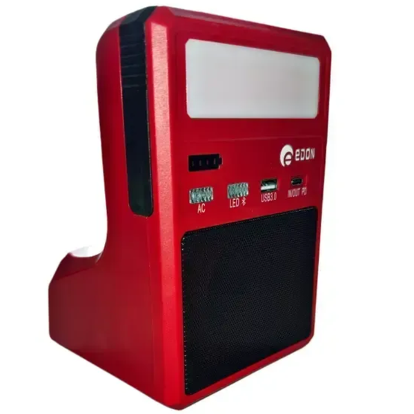 Інвертор напруги акумуляторний EDON ED-NB300B (21В/каркас/300Вт/на 1 акумулятор/ліхтар) ED-NB300B фото