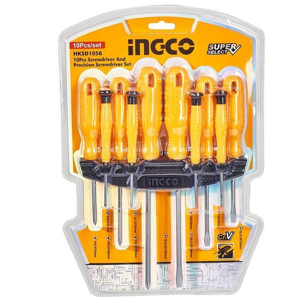 Набір викруток INGCO Super Select HKSD1058 (10шт.) HKSD1058 фото