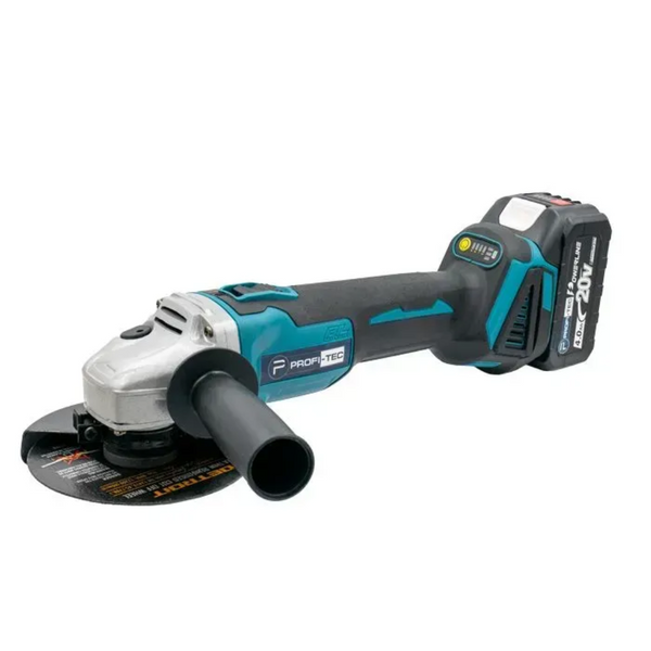 Шлифмашина угловая PROFI-TEC DGA20BL 006593 (2акум.20В 4Ач PT2040EP/зарядный/кейс) 006593 фото