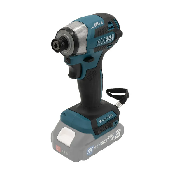 Шуруповерт аккумуляторный импульсный PROFI-TEC PID1820BL 007224 (2 аккум. 20В 2Ач / зарядное устройство / кейс / 180Нм) 007224 фото