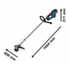 Тример акумуляторний BOSCH GRT18V-33 (18В/каркас) 06008D0000 фото 2