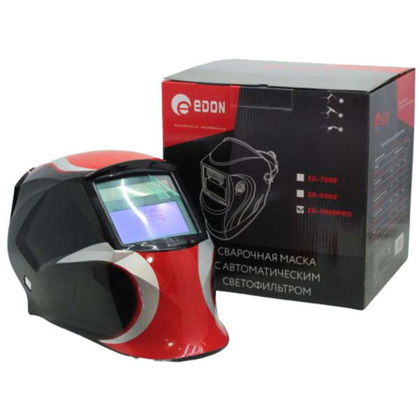 Маска зварювальника з автозатемненням EDON ED-9000 PRO ED-9000 PRO фото