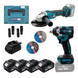 Набір акумуляторний PROFI-TEC Combo set2 EXSTRA(DGA36V/DTW500BL/4акум.18В 5Аг/зарядка/кейс) Combo set2 EXTRA фото 3