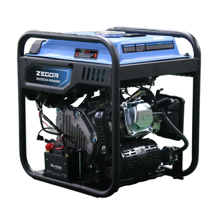 Бензиновый инверторный генератор ZEGOR DIN-OPEN4500DE (4,0&ndash;4,5 кВт / открытый / бензин-газ / электрозапуск) DIN-OPEN4500DE фото