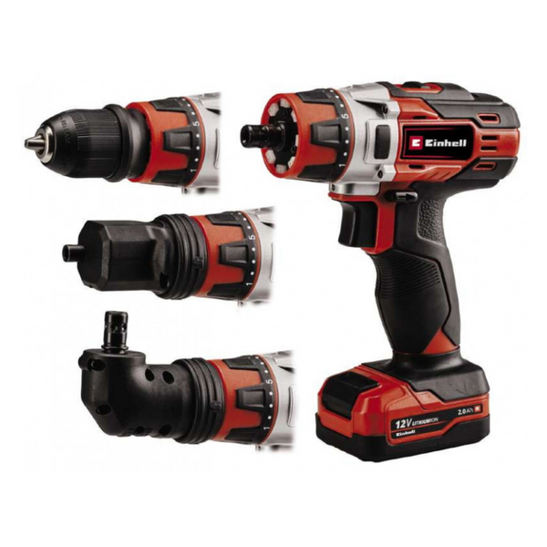 Шурупокрут акумуляторний EINHELL TE-CD 12/1 3X-Li (1акум.12В 2Аг/зарядк/3 насадки) 4513595 фото