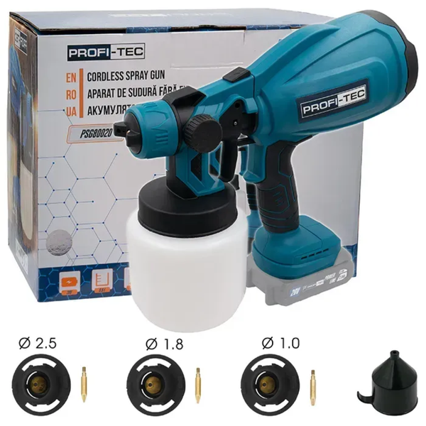 Краскопульт аккумуляторный PROFI-TEC PSG80020 006964 (каркас) 006964 фото