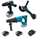 Набор аккумуляторный PROFI-TEC Combo Set 3/6 (DHP485/PBH201/DGA20BL/2аккум.20В 4Ач/зарядный/кейс) W00014657 фото 2