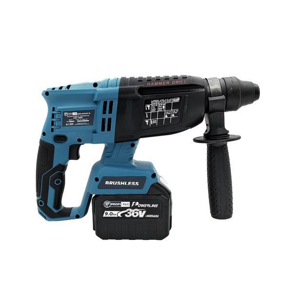 Набір акумуляторний PROFI-TEC (DHP485Bl+CBH36V+DGA36V+DTW281i/3акум.18В 9Аг/зарядка/кейс) Combo set4 фото