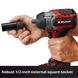 Гайкокрут акумуляторний EINHELL TP-CW 18/750-C Li BL-Solo 4510065 фото 10