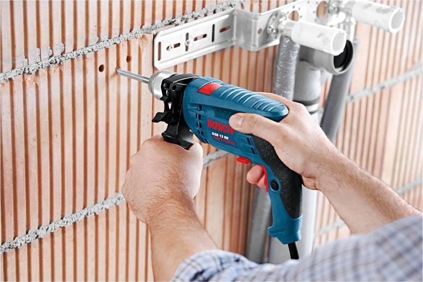 Дрель ударная BOSCH GSB13RE (600Вт/ кейс) 0601217104 фото
