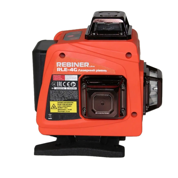 Рівень лазерний REBINER RLE-4G (4D/30м/зелений) RLE-4G фото