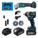Набір акумуляторний PROFI-TEC (DGA36V+DTW281/2акум.18В 5Аг/зарядка/кейс) Combo set2 фото 1