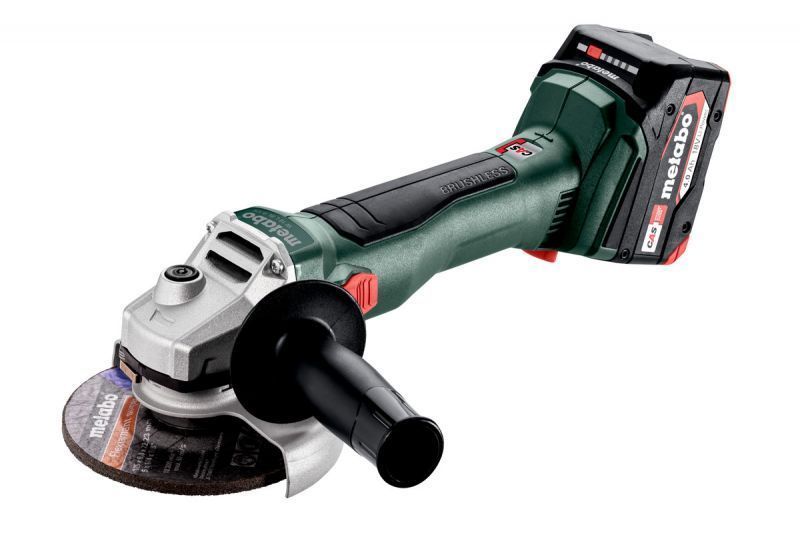 Шлифмашина угловая аккумуляторная METABO W 18 L BL 9-125 (2акум.18В 4Ач/зарядный/кейс) 602374510 фото