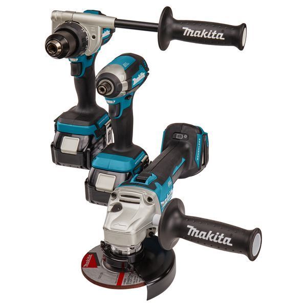 Набір акумуляторного інструменту MAKITA DLX3155TJ (DGA504+DDF486+DTD153+2ак 5А+зарядне кейс) DLX3155TJ фото