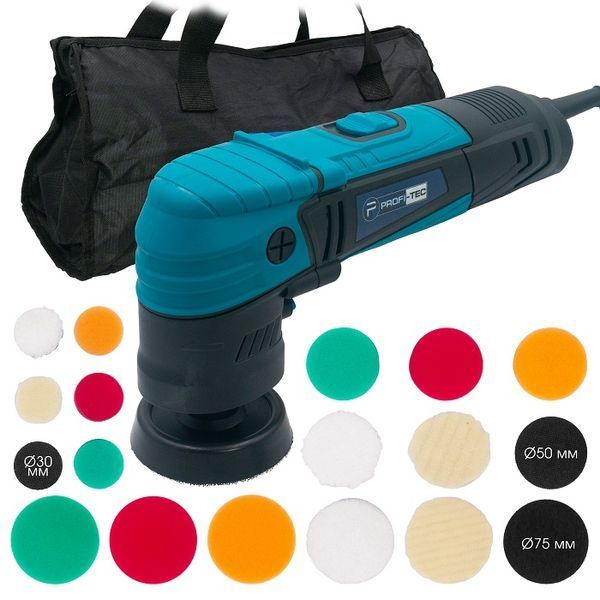 Машина полірувальна ексцентрикова PROFI-TEC PPM-607SR Set 006066 фото