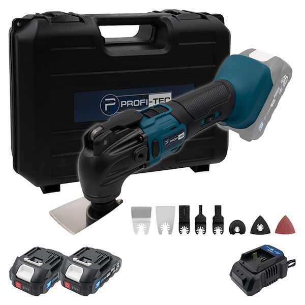 Реноватор PROFI-TEC PCM420BL (2акум.20В 2Аг/зарядний/кейс) 006292 006292 фото