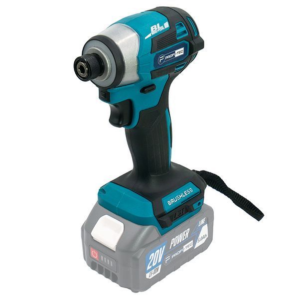 Шуруповерт аккумуляторный импульсный PROFI-TEC PID1820BL (20В/каркас/170Нм) 006107 фото