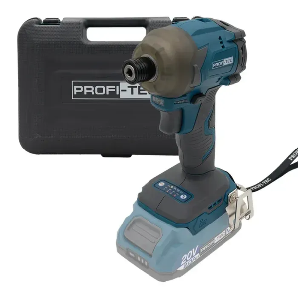 Шуруповерт аккумуляторный импульсный PROFI-TEC PPID2620 007884 (20В/каркас/260Нм) 007884 фото