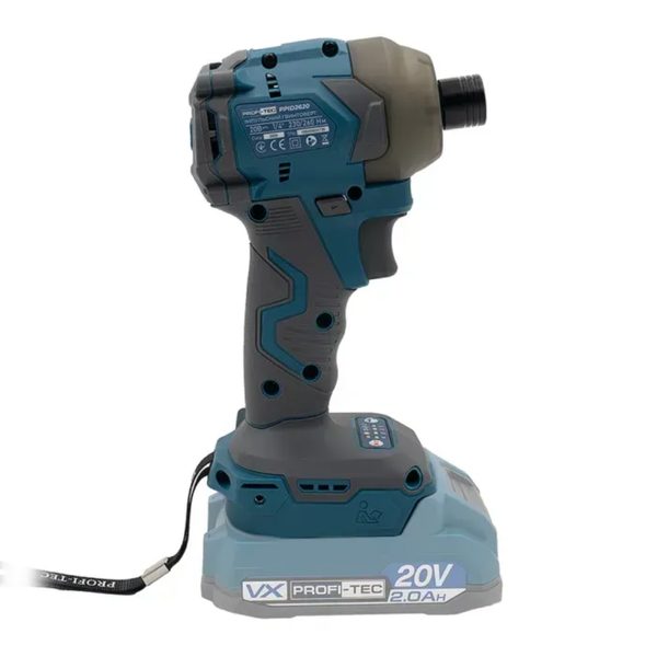 Шуруповерт аккумуляторный импульсный PROFI-TEC PPID2620 007884 (20В/каркас/260Нм) 007884 фото