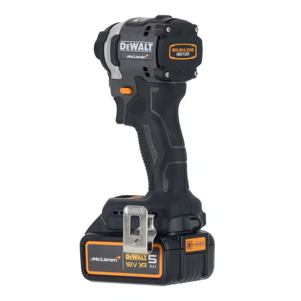 Импульсный шуруповерт DEWALT DCF85MP2T McLaren (2 аккумулятора 18 В, 5 Ач, зарядное устройство, чехол) DCF85MP2T фото
