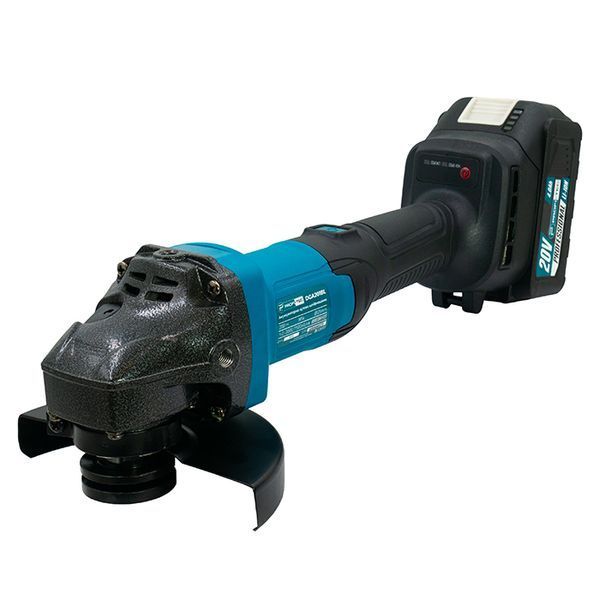 Шліфмашина кутова PROFI-TEC DGA201BL 005963 (2акум.20В 5Aг/зарядний/кейс) 005963 фото