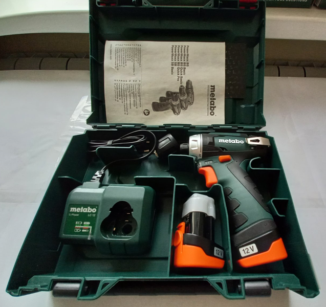 Шуруповерт аккумуляторный METABO PowerMaxx BS Basic (кейс мини) 600984500 фото