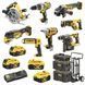 Набір акумуляторний DEWALT DCK 856P4 (8 інструментів/4акум.18В 5Аг/двійна зарядка/3 кейси/візок) DCK856P4 фото 20