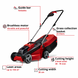 Газонокосарка акумуляторна EINHELL GE-CM 18/30 Li (1акум 3А) 3413155 фото 5