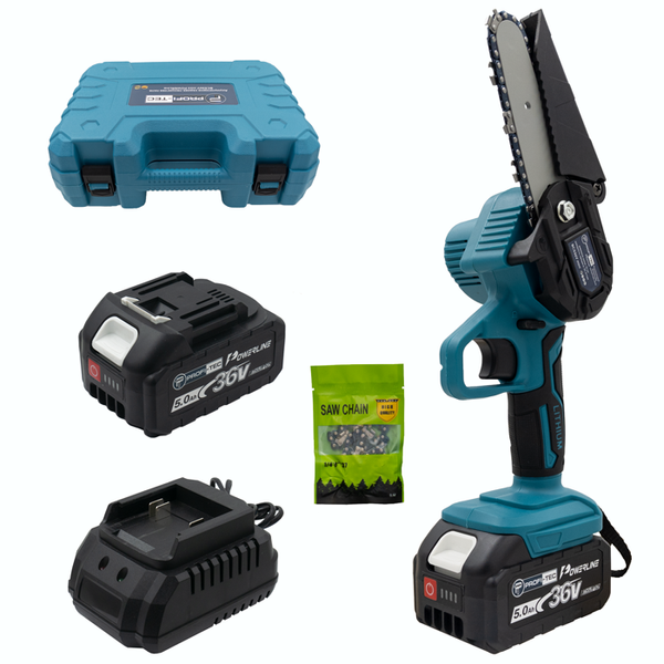 Пила цепная аккумуляторная PROFI-TEC BCS36V (2акум.18В 5Ач/зарядка 12см 2ланц кейс ) BCS36V фото