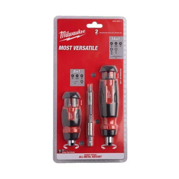 Набір викруток MILWAUKEE 4932492811 2шт (27 в 1/тріскачкаl) 4932492811 фото