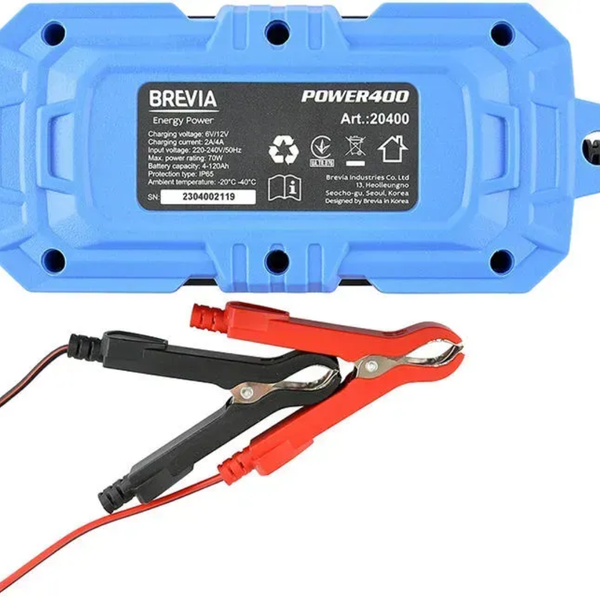 Устройство зарядное автомобильное BREVIA Power400 (4А/инверторное) 20400EP фото