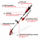 Высоторез аккумуляторный EINHELL GE-HC 18Li T-Solo+кусторез 3410800 фото 3