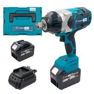 Гайкокрут акумуляторний PROFI-TEC DTW1001BL (2акум.20В 6Аг/зарядний/кейс/ 3/4") DTW1001BL 6Ah фото