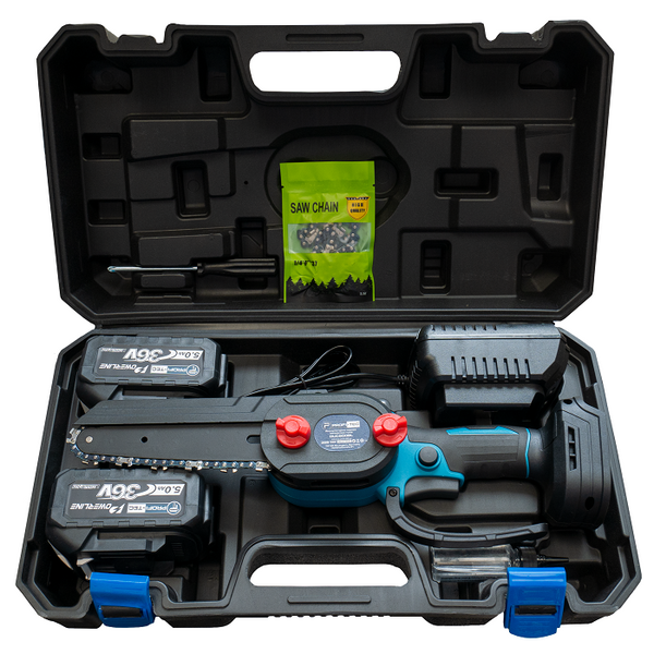 Пила ланцюгова акумуляторна PROFI-TEC DUC200BL (2акум.18В 5Аг/зарядка 16см 2ланц кейс ) DUC200BL фото