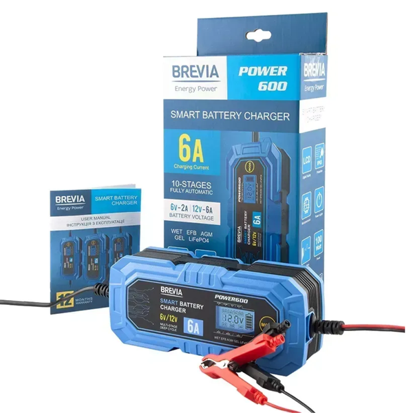 Устройство зарядное автомобильное BREVIA Power600 (6А/инверторное) 20600EP фото