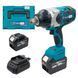 Гайковерт аккумуляторный PROFI-TEC DTW1001BL (2акум.20В 6Ач/зарядный/кейс/ 3/4") DTW1001BL 6Ah фото 3
