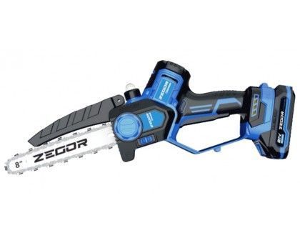 Пила ланцюгова ZEGOR CSAX-21BL-8 (2акум.21В 2Аг/зарядний/кейс/20см) CSAX-21BL-8 фото