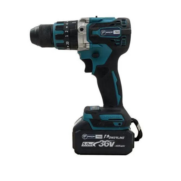 Набір акумуляторний PROFI-TEC Combo set2/1 EXTRA(DHP485BL/DGA36Vi/4акум.18В 5Аг/зарядка/кейс) Combo set2/1 EXTRA фото
