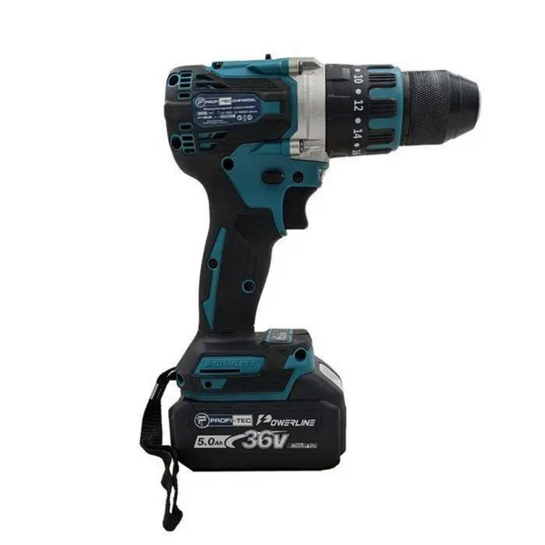 Набір акумуляторний PROFI-TEC Combo set2/1 EXTRA(DHP485BL/DGA36Vi/4акум.18В 5Аг/зарядка/кейс) Combo set2/1 EXTRA фото
