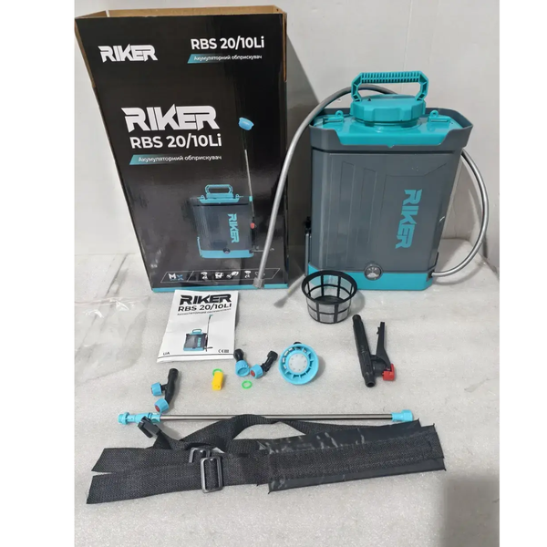 Аккумуляторный опрыскиватель RIKER RBS 20/10 Li (1 аккумулятор 20 В, 2 Ач / зарядное устройство / 10 л) RK0148 фото