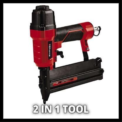 Степлер пневматичний EINHELL TC-PN 50 (скоба 5,7*13-40мм/цвях 10-50мм) 4137790 фото