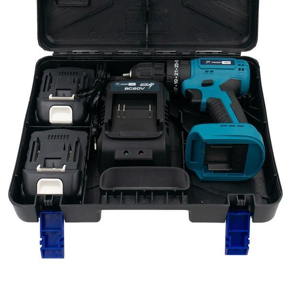 Шуруповерт аккумуляторный PROFI-TEC PCD3520BL (2акум.20В 2Ач/зарядный/кейс) W00014676 фото