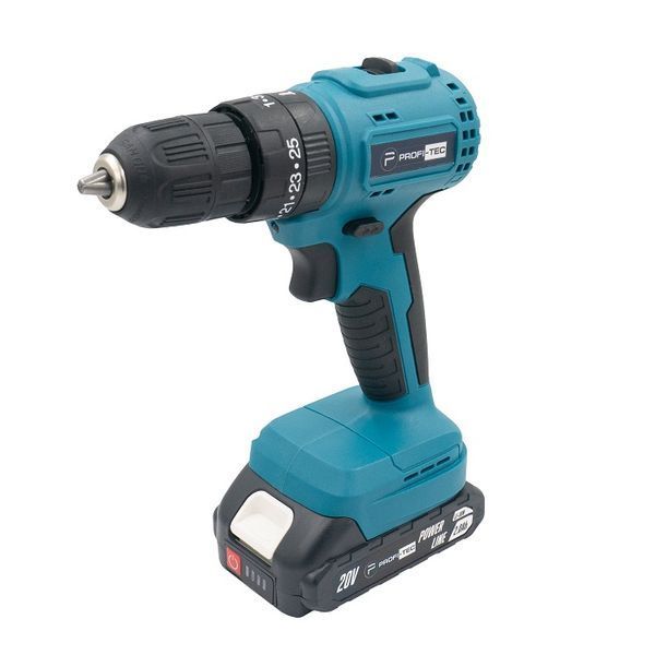 Шуруповерт аккумуляторный PROFI-TEC PCD3520BL (2акум.20В 2Ач/зарядный/кейс) W00014676 фото