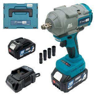 Гайкокрут акумуляторний PROFI-TEC PTW1003BL (2акум.20В 5Аг/зарядний/кейс) 006104 фото