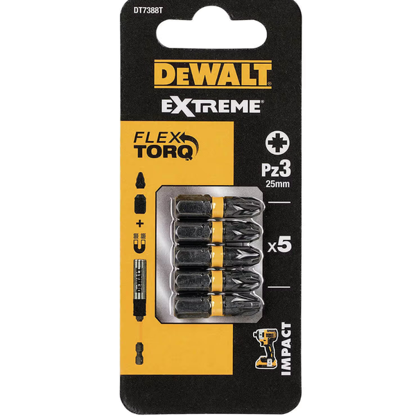 Бита PZ3*25 мм DEWALT DT7388T (5 шт.) DT7388T фото