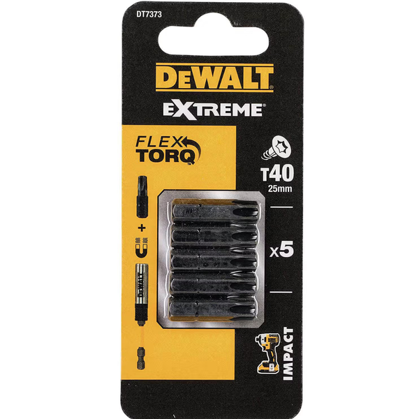Бита T40*25 мм DEWALT (5 шт.) DT7373 DT7373 фото