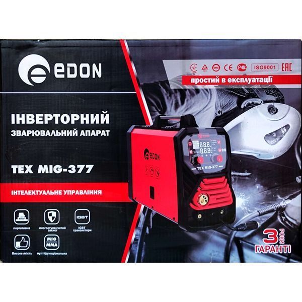 Полуавтомат сварочный EDON Tex MIG-377 Tex MIG-377 фото