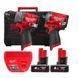 Набір акумуляторний MILWAUKEE M12 FPP2H2-402X (шур FPD2/гайк FIWF12/2акум.12В 4Аг/зарядка/кейс) 4933492512 фото 1